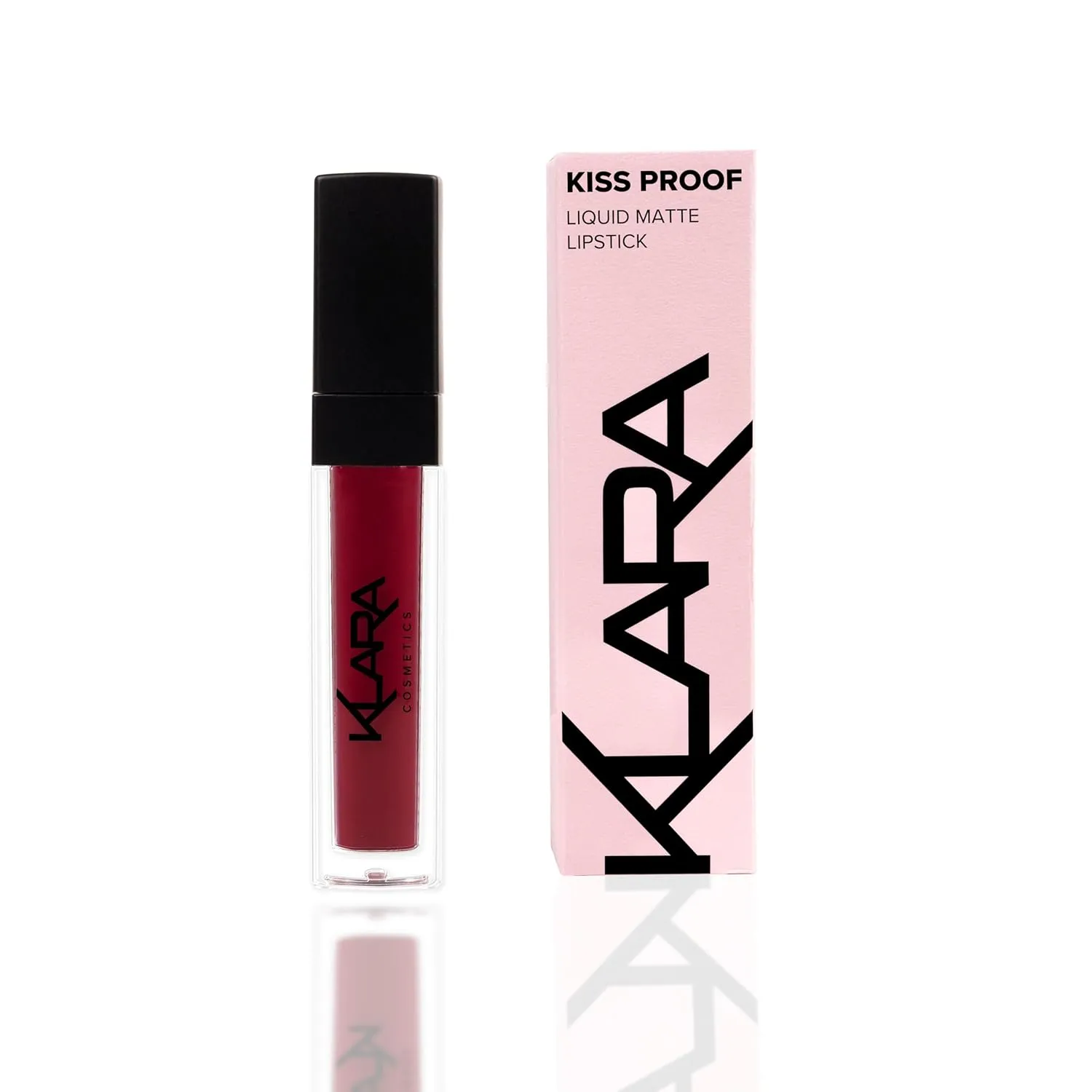 Klara Cosmetics Kiss Proof Lipstick Liquid Matte - Liquid Lipstick for Women - Long Lasting Lipstick - Matte Lipstick - 16 Sexy Marsala - 0.3 oz