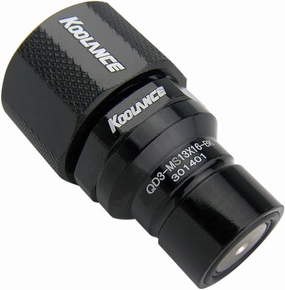Koolance QD3-MS13X16-BK QD3 Male Quick Disconnect No-Spill Coupling, Compression for 13mm x 16mm (1/2in x 5/8in) *Black*