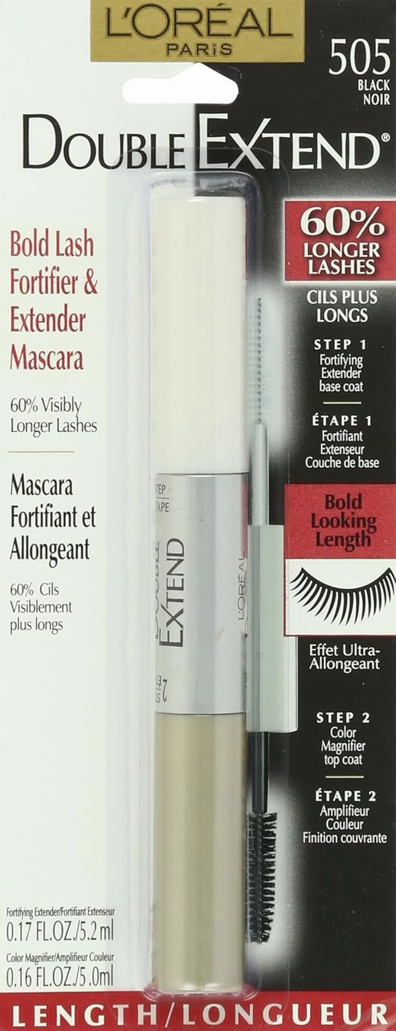 L'oreal Double Extend Mascara, Black, 0.33-Fluid Ounce