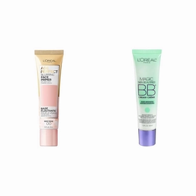 L'Oreal Paris Age Perfect Face Primer and Magic Skin Beautifier BB Cream Tinted Moisturizer with Color Transforming Pigments, 1 fl oz