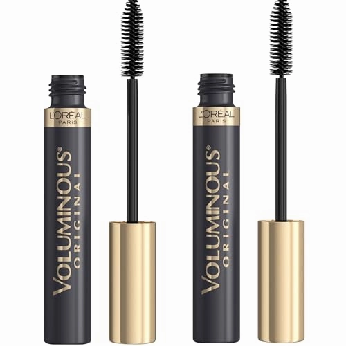 L’Oreal Paris Original Voluminous Mascara, Building Mascara Volume and Length Formula, Washable, Carbon Black, 0.26 Fl Oz., 1 Count