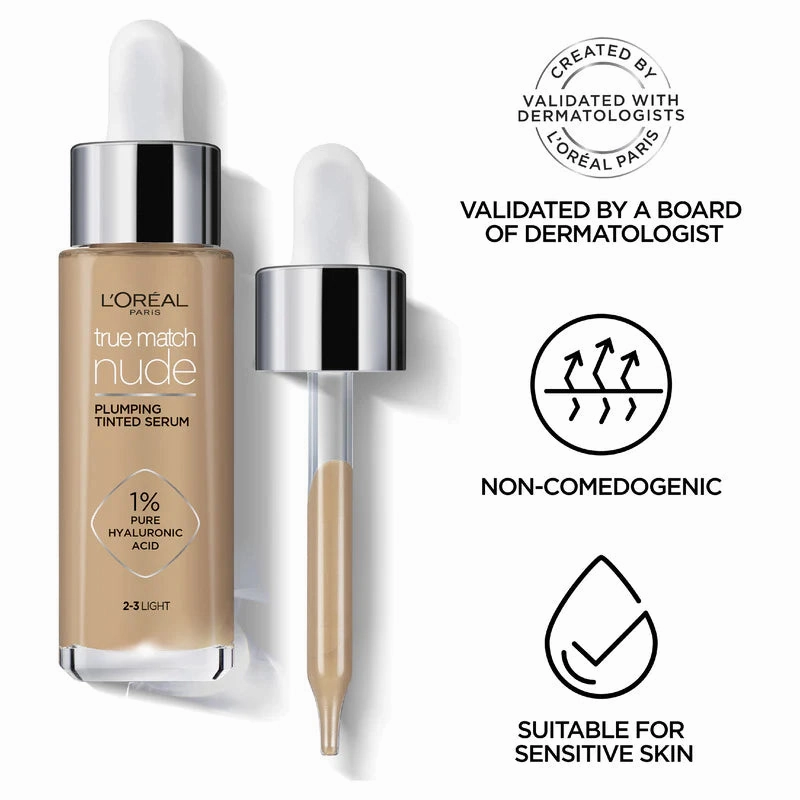 L’Oreal Paris True Match Nude Plumping Serum 3-4 Light Medium