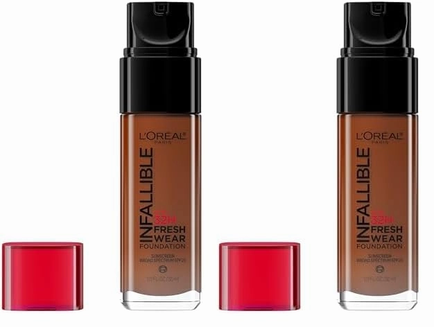 L’Oréal Paris Makeup Infallible Up to 24 Hour Fresh Wear Foundation, Deep Amber, 1 fl; Ounce (Pack of 2)