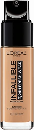 L’Oréal Paris Makeup Infallible Up to 24 Hour Fresh Wear Foundation, Golden Amber, 1 fl; Ounce (Pack of 2)