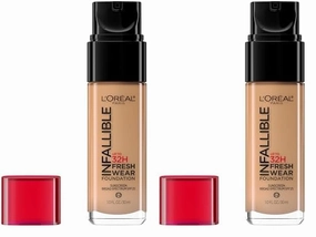 L’Oréal Paris Makeup Infallible Up to 24 Hour Fresh Wear Foundation, Golden Amber, 1 fl; Ounce (Pack of 2)
