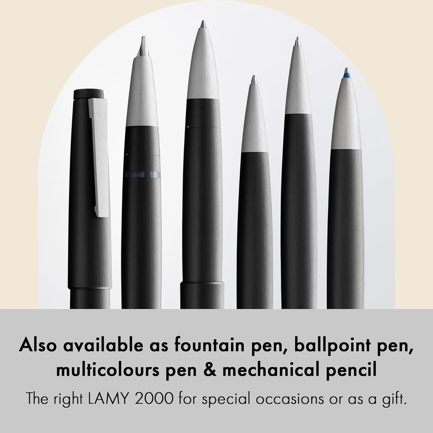 Lamy 2000 Rollerball Pen, Black (L301)