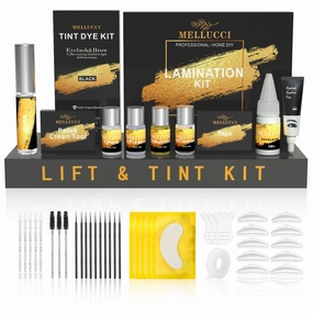 Lash Lift Black Color Kit Upgraded Brow Lamination Black Color Set Long Lasting 6-8 Weeks Eyelash Perm Kit Achieve Salon-Quality Easy to Apply at Home DIY & Salon Safe Effective Results