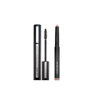 Laura Mercier Caviar Stick Cream Eyeshadow: Matte Finish, 24HR Wear, Long Lasting, Rich Color, Easily Blendable and Buildable, Waterproof, Au Natural   Caviar Extravagant Mascara Bundle