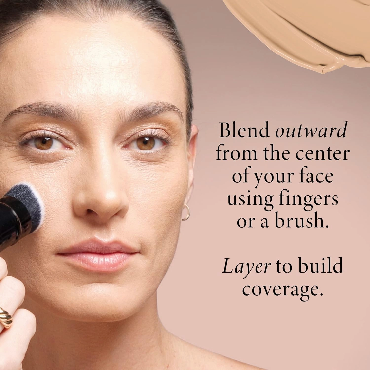LAURA GELLER Double Take Liquid Foundation | Medium to Full Coverage, Natural Matte Finish, Tan