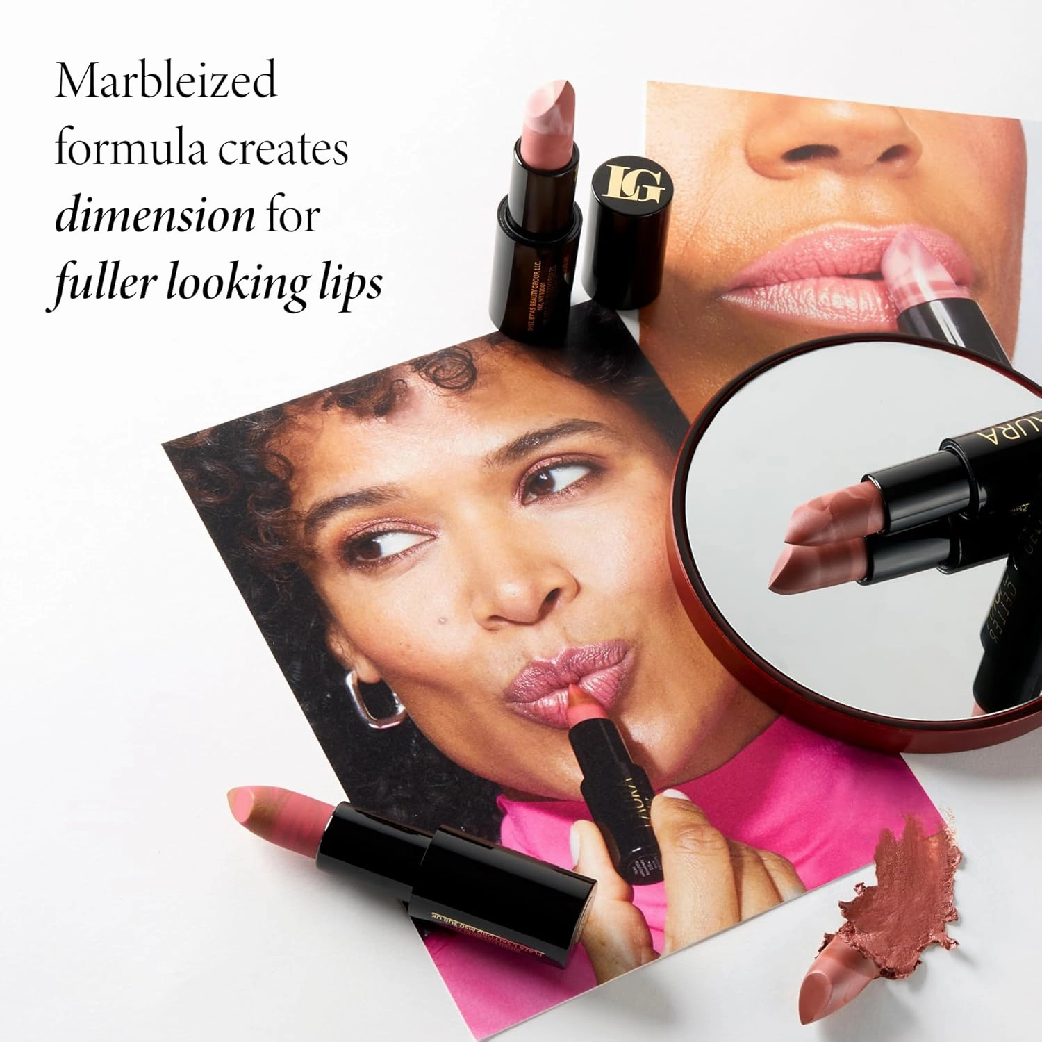 LAURA GELLER NEW YORK Italian Marble Sheer Lipstick, Berry Vanilla - Hydrating & Lightweight - Vitamin E & Caster Seed Oil - Cream Finish