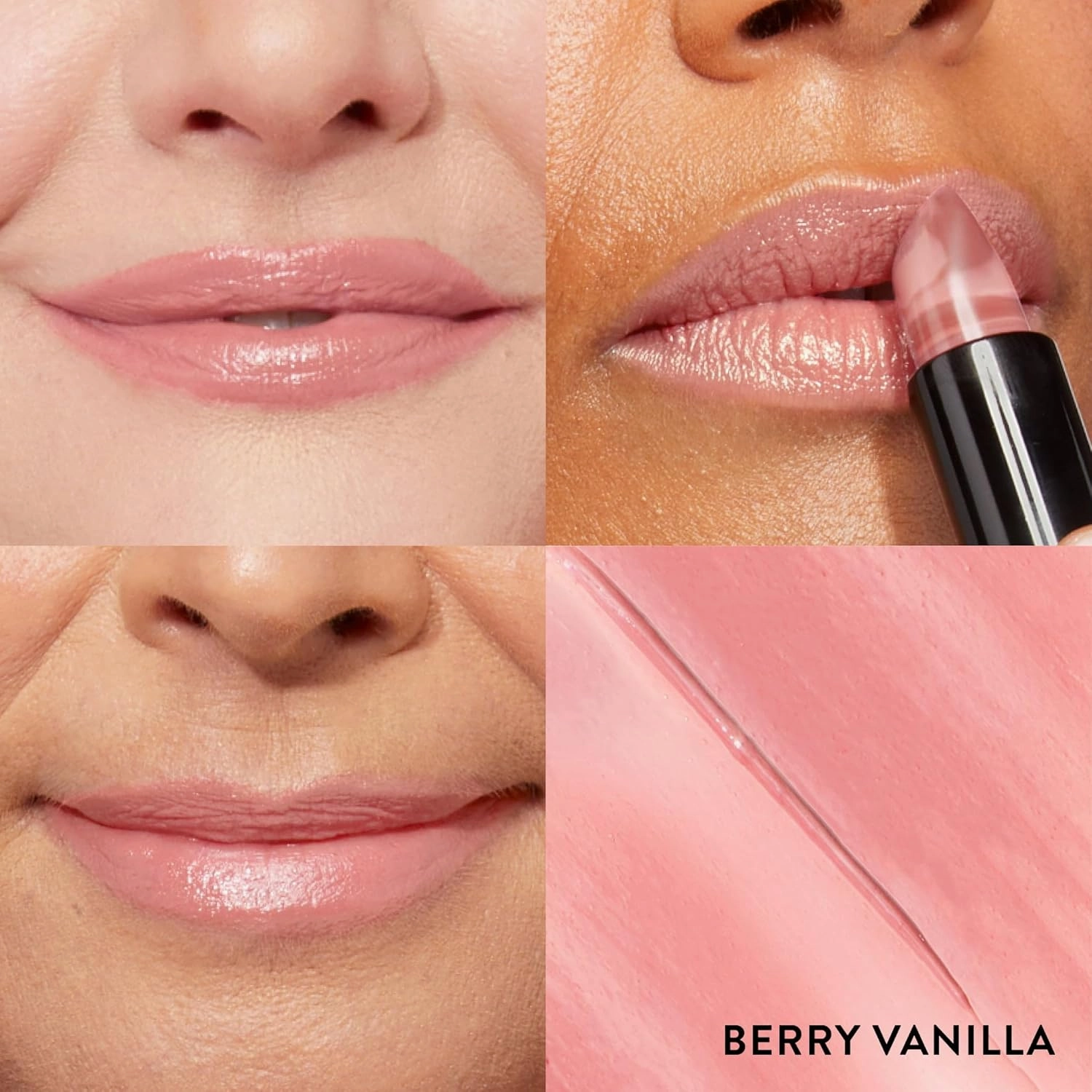 LAURA GELLER NEW YORK Italian Marble Sheer Lipstick, Berry Vanilla - Hydrating & Lightweight - Vitamin E & Caster Seed Oil - Cream Finish