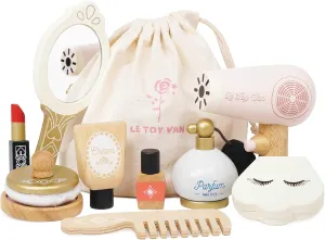 Le Toy Van - Wooden Cosmetic Set With Bag Role Play Toy | Star Beauty Bag Pretend Play Set - Suitable For 3 Years  