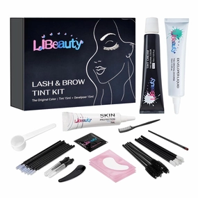 Libeauty Lash Color Kit 15ml - Black Eyebrow & Eyelash Coloring with Natural Effects, Salon & Home Use, Lasts 4-6 Weeks
