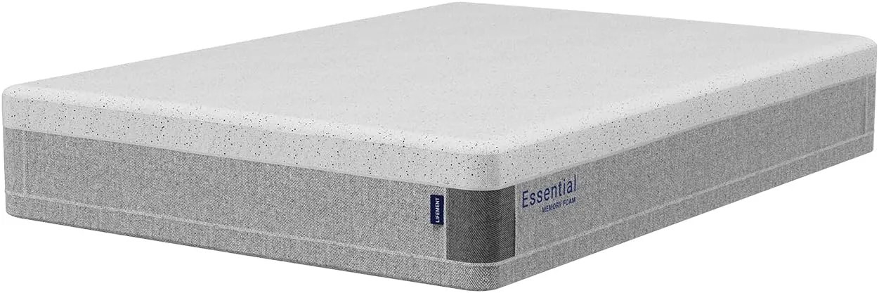 LIFEMENT, Essential 8 Inch Graphite Infused Memory Foam Mattress, Medium Firm, Fiberglass Free, Pressure Relief, Safe & Certified Foams & Cover, 10-Year Warranty, Mattress in a Box, Full