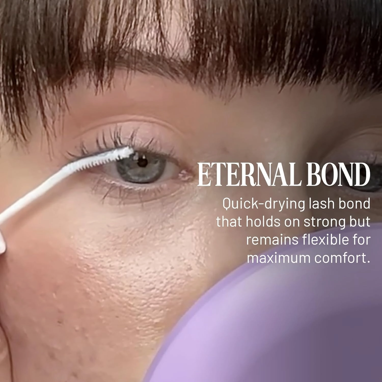 Lilac St - Eternal Bond (Clear) - Lash Cluster Glue - Quick Dry Formula - Mini Mascara Wand Applicator - Strong & Flexible Hold - Waterproof - Sensitive Eyes Safe - Cruelty Free, Vegan, Women Founded