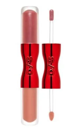 Lip Snatcher Hydrating Liquid Lipstick and Lip Gloss Duo - Be About It (pearlescent pink & matte warm nude)