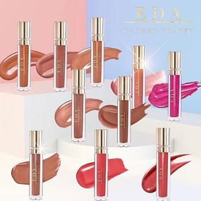 Lip Gloss, Non-Sticky, High Shine Finish Liquid Lipstick, Peachy Pink (Love Rose)