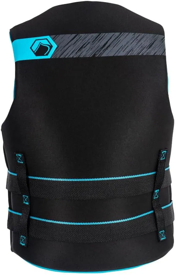 Liquid Force 2025 Women's Classic Hinge (Black/Aqua) CGA Life Jacket