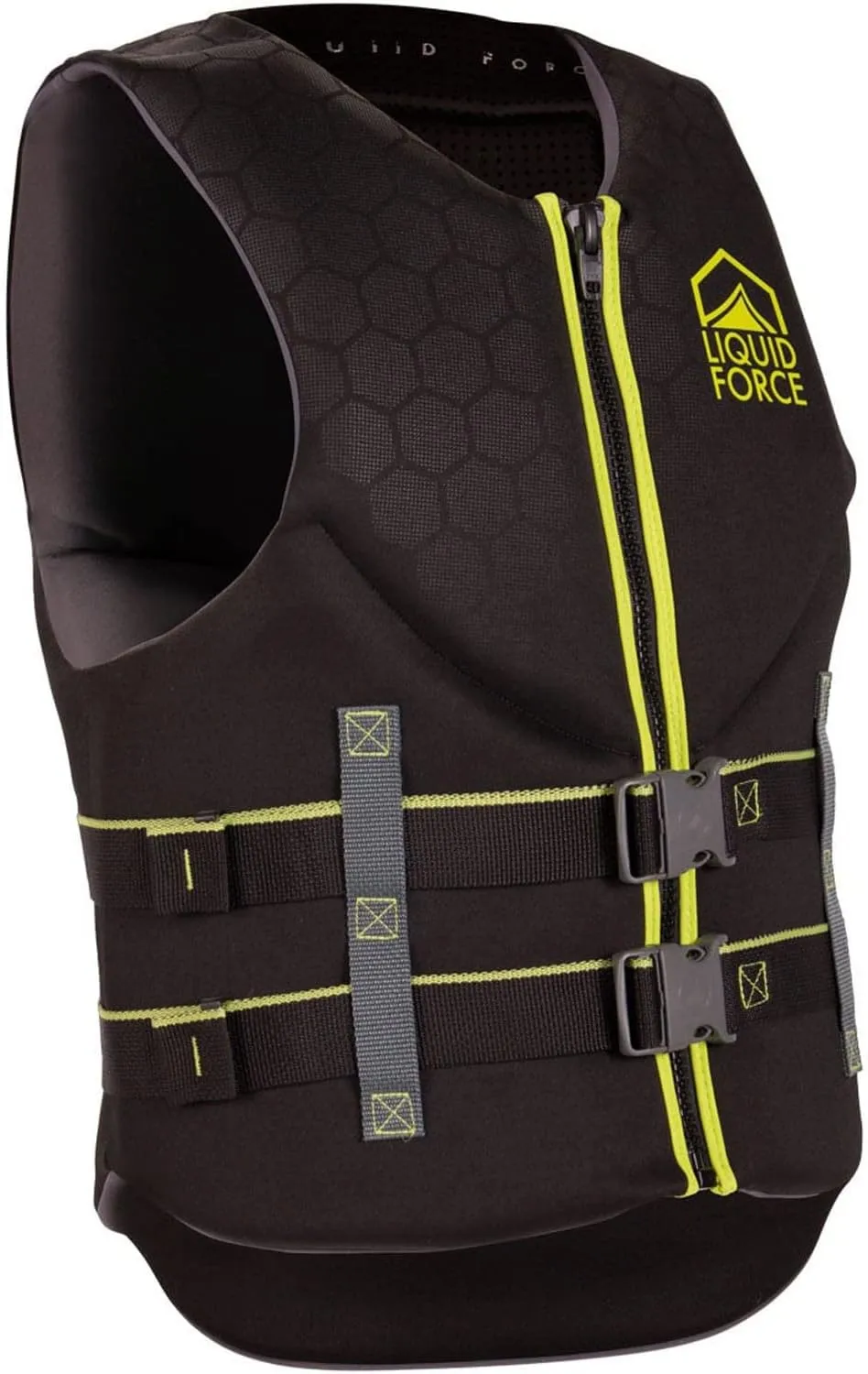 Liquid Force Hinge CGA Wakeboard Vest Mens Sz XXXL Black/Green