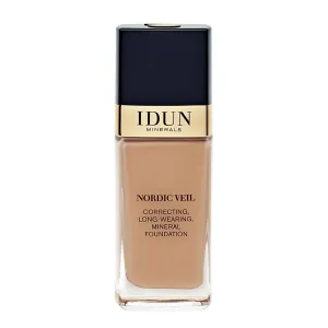 Liquid Norrsken Foundation - Light to Medium Coverage - Luminous Finish for Dry and Dull Surfaces - Water Resistant and Safe for Sensitive Skin - 226 Yrsa - Dark Brown Neutral - 1.01 oz