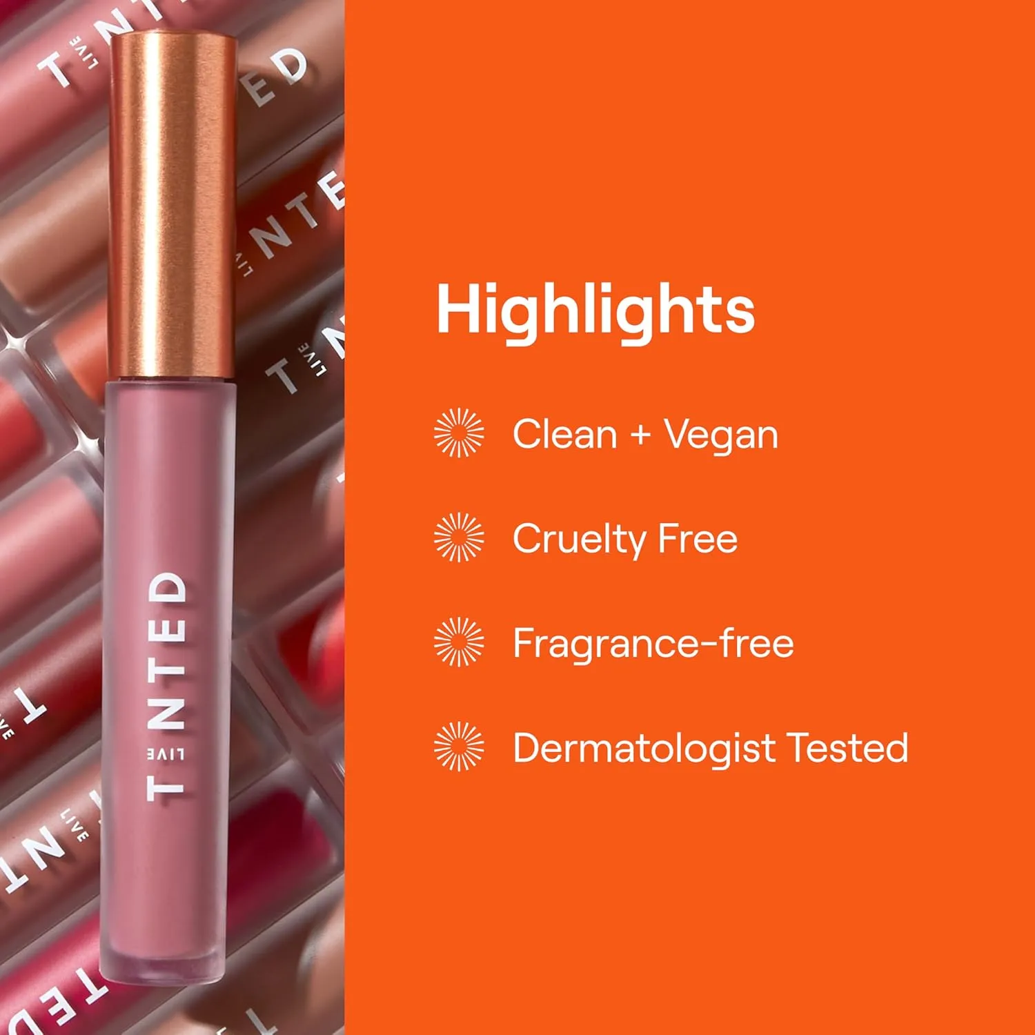 Live Tinted Huelip Liquid Lip Crème - Weightless, Long-Lasting Liquid Lip with Hyaluronic Acid and Jojoba Oil For a Soft, Comfortable, Moisturized Finish - 0.09 fl oz - Warm Brown