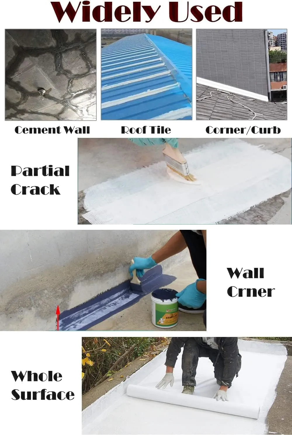 LLPT Waterproofing Membrane Anti-Fracture Fiberglass Fabric Tape 6 Inch x 82 Feet Water Barrier Tape Roll for Tile Wall Bathroom Shower Pan Curb Seam Niche Floor Crack (FWR150)