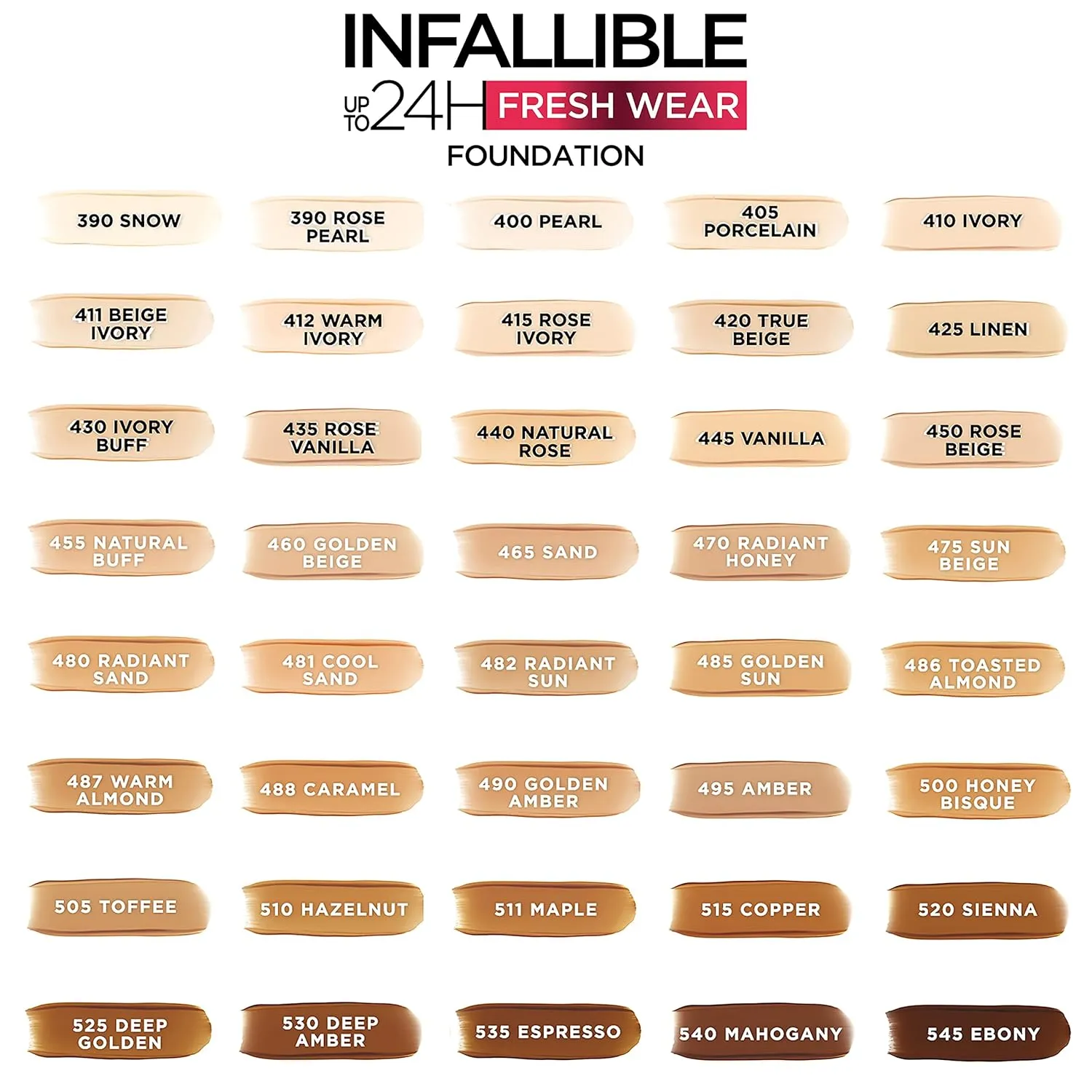 L’Oréal Paris Makeup Infallible Up to 24 Hour Fresh Wear Foundation, Golden Beige, 1 fl; Ounce (Pack of 2)