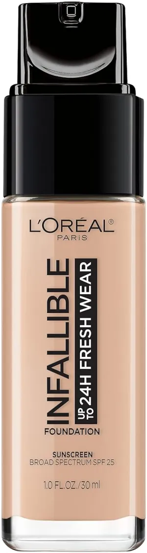 L’Oréal Paris Makeup Infallible Up to 24 Hour Fresh Wear Foundation, Rose Vanilla, 1 fl; Ounce (Pack of 2)