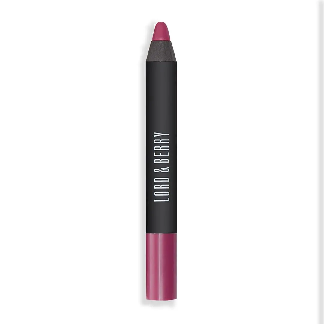 Lord & Berry 20100 Crayon Matte Lipsticks Intense Color With Soft & Creamy Touch Enriched With Vitamin E Hydrating Long Lasting Lipstick For Women, Vegan & Cruelty Free Makeup Set