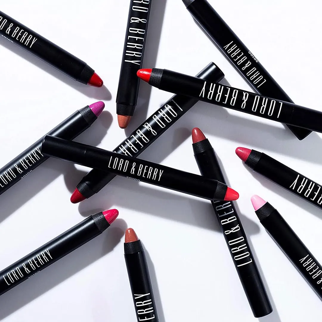 Lord & Berry 20100 Crayon Matte Lipsticks Intense Color With Soft & Creamy Touch Enriched With Vitamin E Hydrating Long Lasting Lipstick For Women, Vegan & Cruelty Free Makeup Set