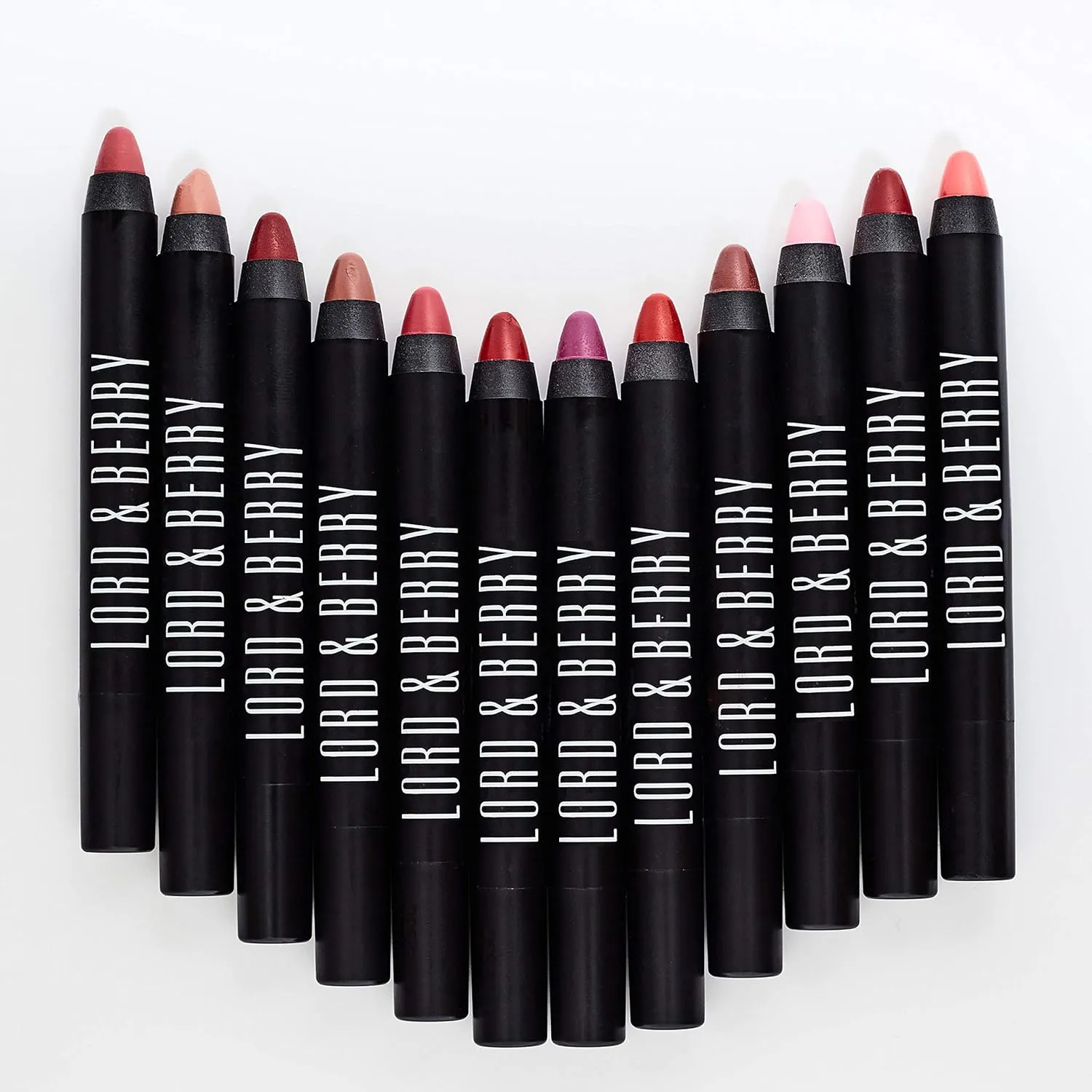 Lord & Berry 20100 Crayon Matte Lipsticks Intense Color With Soft & Creamy Touch Enriched With Vitamin E Hydrating Long Lasting Lipstick For Women, Vegan & Cruelty Free Makeup Set