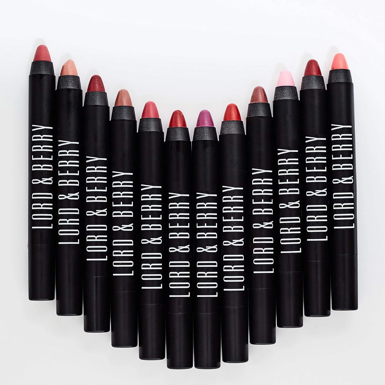 Lord & Berry 20100 Crayon Matte Lipsticks Intense Color With Soft & Creamy Touch Enriched With Vitamin E Hydrating Long Lasting Lipstick For Women, Vegan & Cruelty Free Makeup Set