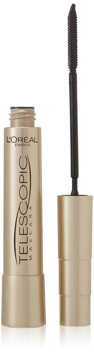 L'Oreal Paris Telescopic Mascara, Black [905] 0.27 oz (Pack of 2)
