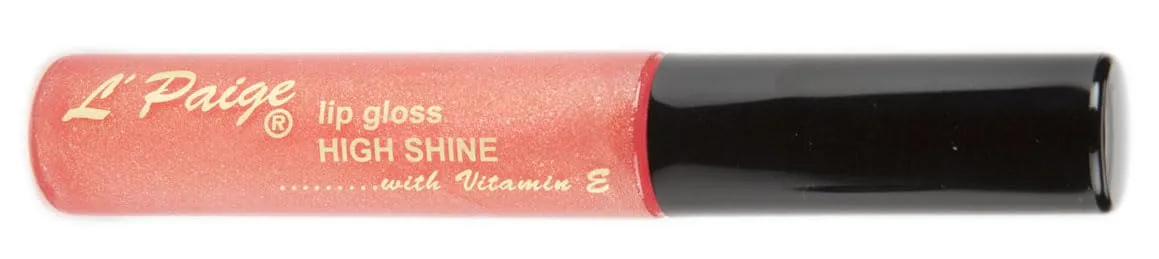 L'Paige LG05 - CANDY Lip Gloss | Coral Flecks, Non-Sticky, Vanilla Infused, Moisturizing Shine