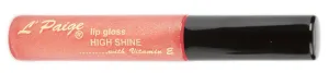 L'Paige LG05 - CANDY Lip Gloss | Coral Flecks, Non-Sticky, Vanilla Infused, Moisturizing Shine
