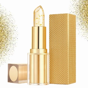 Lufora Color Changing Lipstick, Lufora Transferproof Color Changing Lipstick, Gold Crystal Color 𝐂𝐡𝐚𝐧𝐠𝐢𝐧𝐠 𝗟𝗶𝗽𝘀𝘁𝗶𝗰𝗸 (1 Pc)