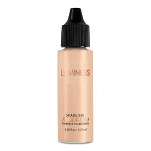 Luminess Air Silk 4-In-1 Airbrush Foundation- Foundation, Shade 030 (.5 Fl Oz) - Sheer to Medium Coverage - Anti-Aging Formula Hydrates and Moisturizes - Professional Makeup Kit for Cordless Air Brush
