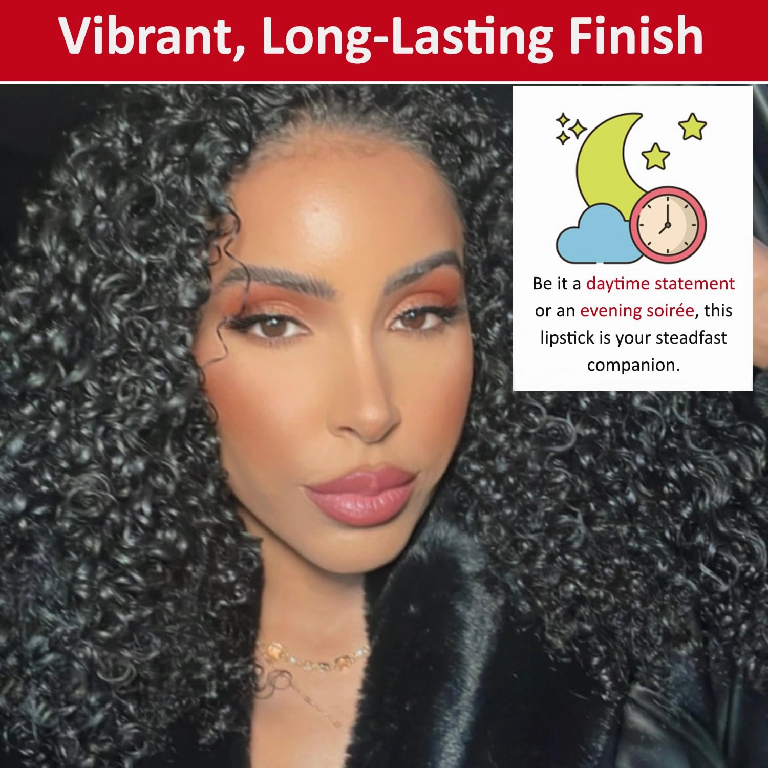 Luxe Vegan Lipstick for Women - Enriched Formula for Moisturizing, Vibrant, Creamy, And Long-Lasting Lips - Glamorous Neutral Mauve Red Lipsticks for Women