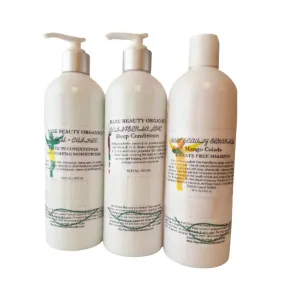 Luxurious CURL Hydration Kit - Deep Conditioning, Oil-Infused Leave-In, Sulfate-Free Shampoo (16 oz each)
