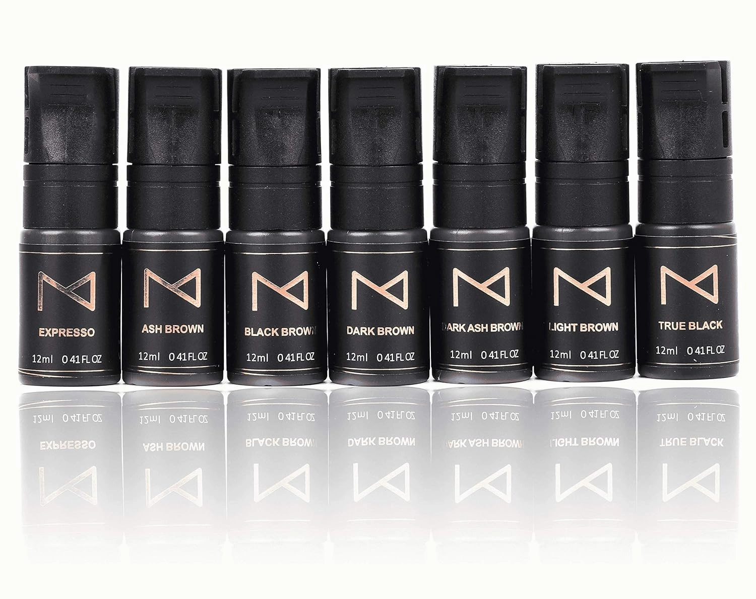 M Cosmetic Liquid Pigment for Eyebrow Powder Brows, Nano Brow, Shading Permanent Makeup - Machine Use - No Mixing - for Professionals Only -12ml (Dark Brown)