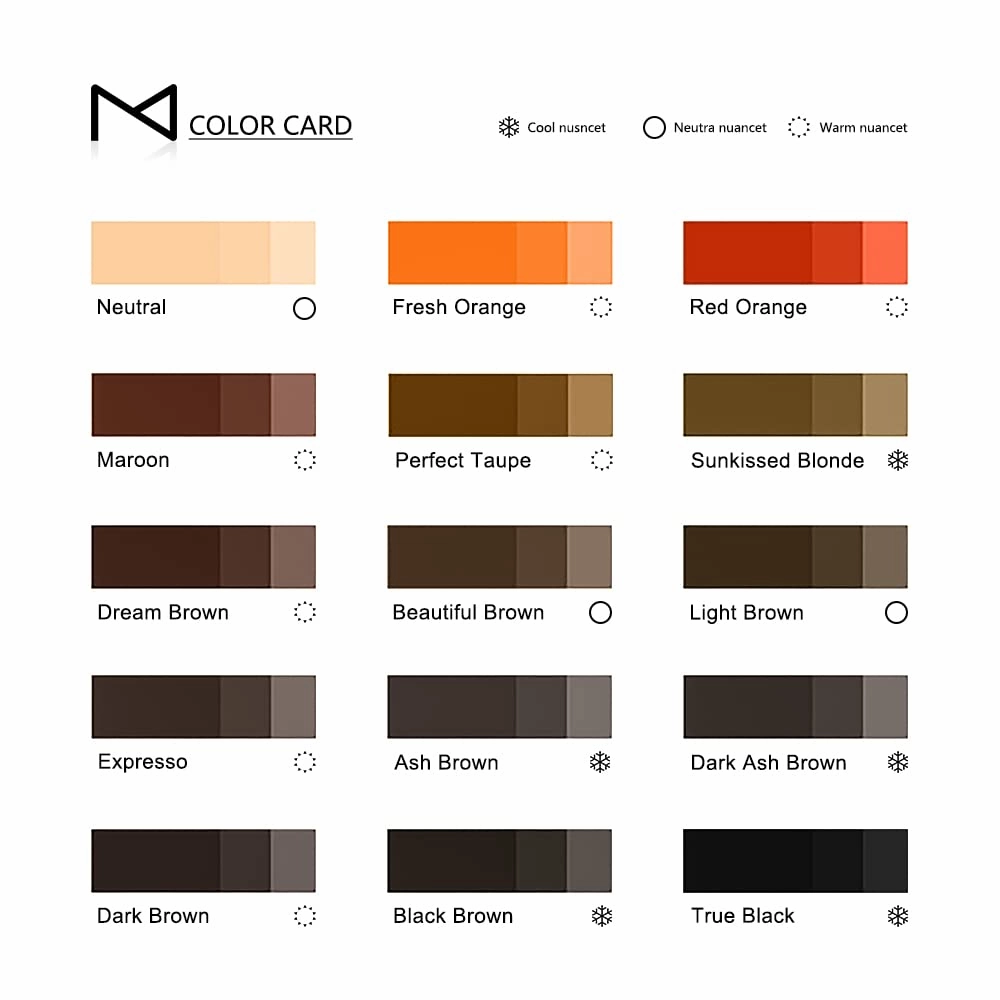 M Cosmetic LIQUID Pigment Ink For Eyebrow Powder Brows, Nano Brow, Shading Permanent Makeup, Microblading - Machine Use - No Mixing - For Professionals Only -12ml (Dream Brown)