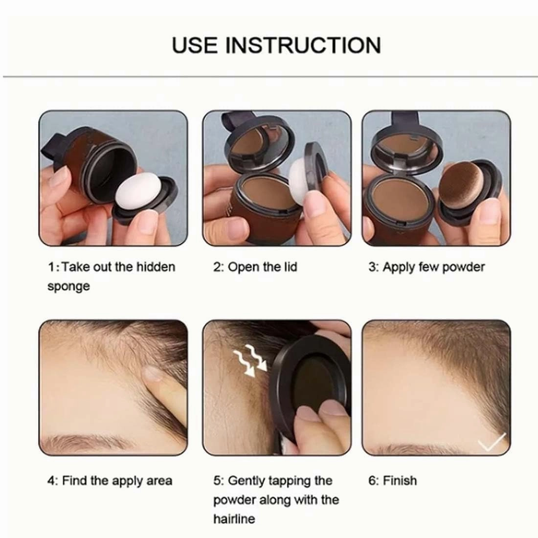 Magic Root Cover Up, Maycheer Hairline Shadow Powder, Tender yellow