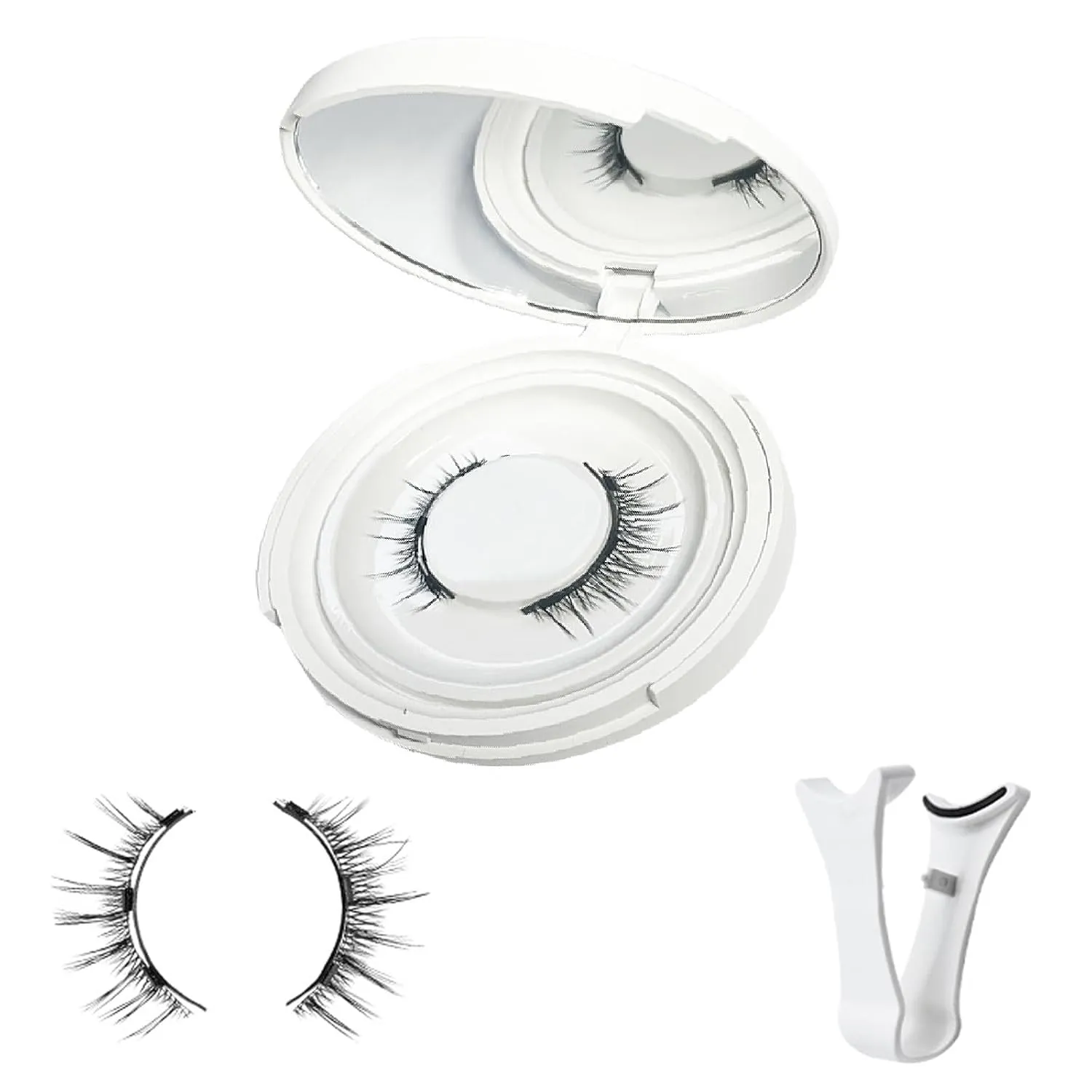 Magnetic Eyelashes with Applicator, Magnetic Lashes Natural Look, Reusable Eyelashes (Natural)