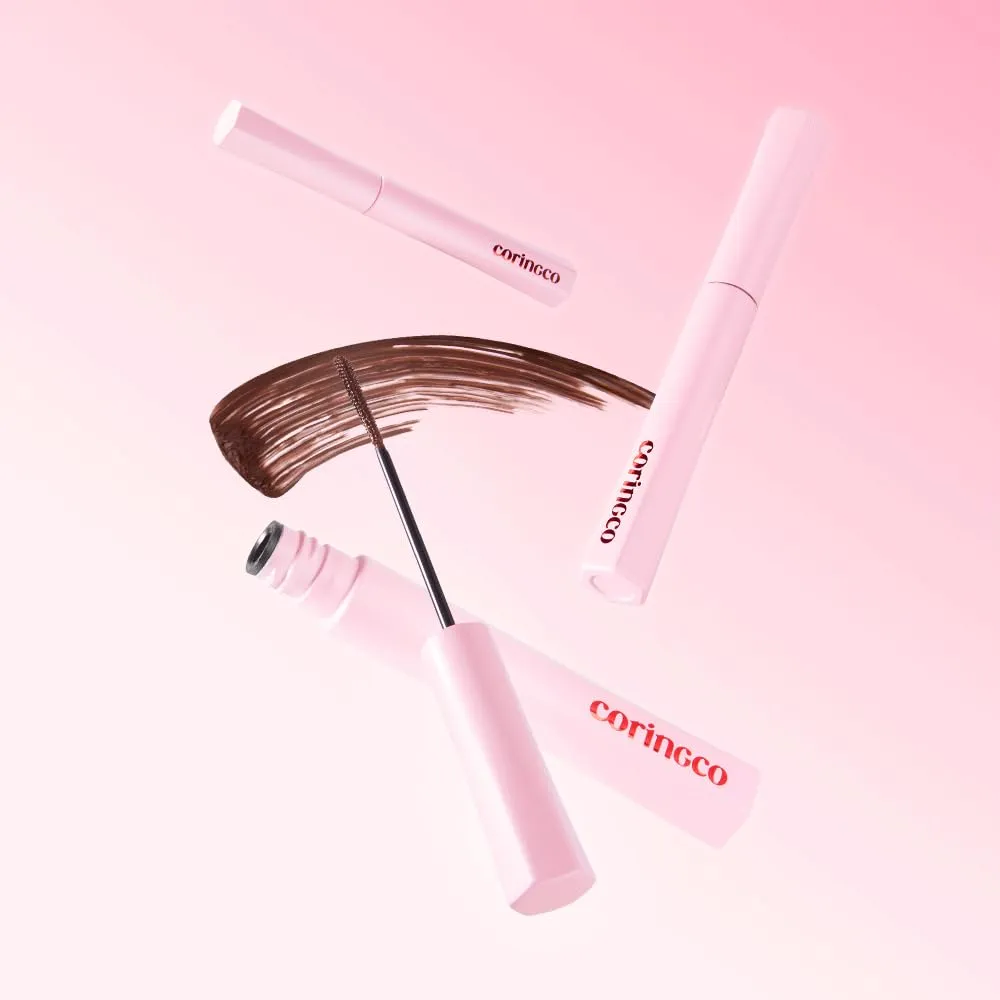 Mak-Cara Skinny Long & Curl Waterproof Mascara, no smudging from water, swear and oil (Choco Brown, 0.17 oz)