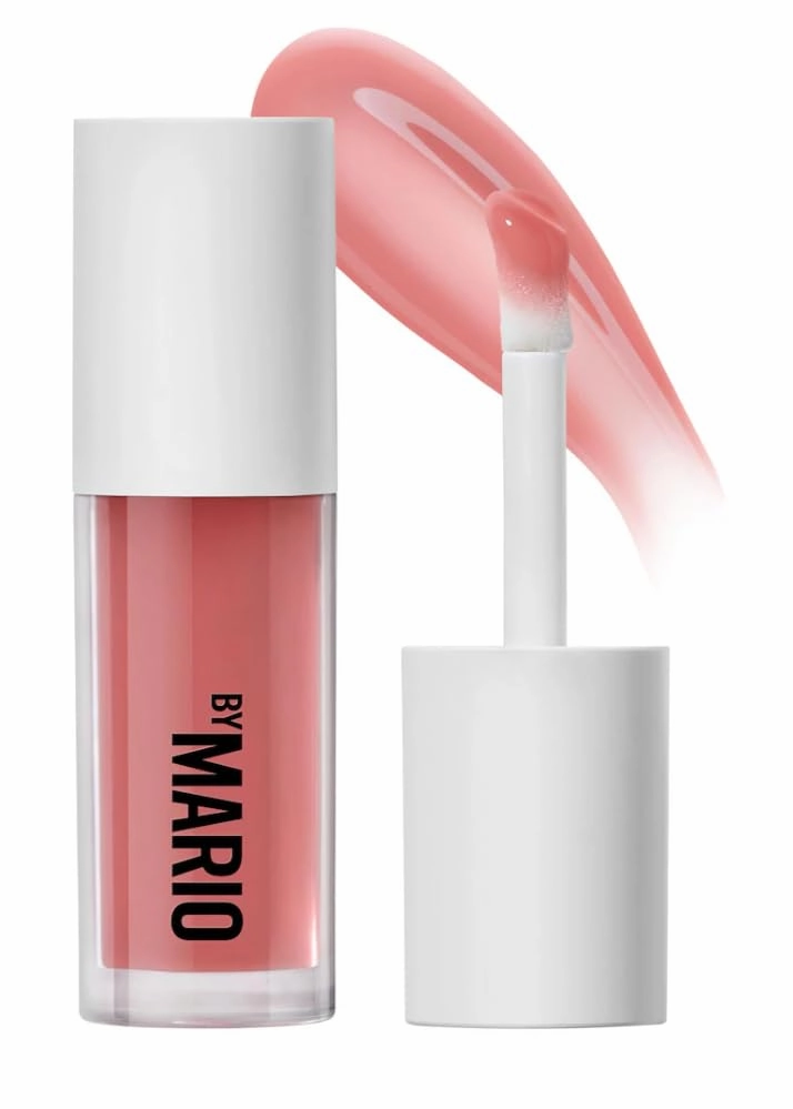Make Up By Mario Supershine Lip Gloss with Hyaluronic Acid, Pomegranate Extract, Jojoba Oil, High-Shine Formula High Shine finish - Rustic Pink
