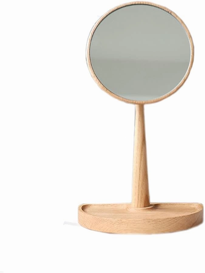 Make Up Mirror Desktop Makeup Mirror Desktop Makeup Mirror Countertop High-Definition Makeup Mirror Bedroom Desktop Beauty Mirror Mirror for Desk(B)