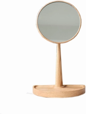 Make Up Mirror Desktop Makeup Mirror Desktop Makeup Mirror Countertop High-Definition Makeup Mirror Bedroom Desktop Beauty Mirror Mirror for Desk(B)