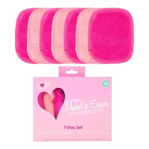 MakeUp Eraser 7-Day Set, Erase All Makeup With Just Water, Including Waterproof Mascara, Eyeliner, Foundation, Lipstick and More (I Heart You)