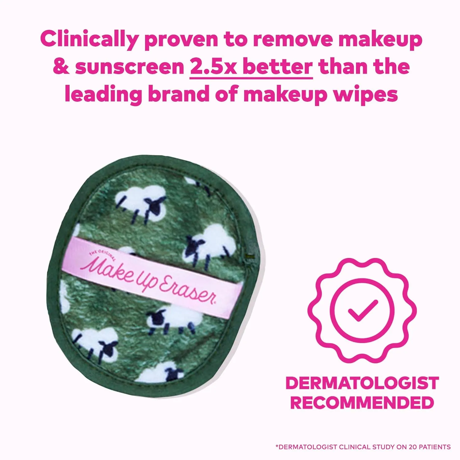 Makeup Eraser The Original, 7-Day Set, Erase All Makeup with Just Water, Including Waterproof Mascara, Eyeliner, Foundation, Lipstick, Sunscreen, and More!