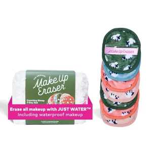 Makeup Eraser The Original, 7-Day Set, Erase All Makeup with Just Water, Including Waterproof Mascara, Eyeliner, Foundation, Lipstick, Sunscreen, and More!